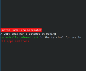Custom Bash Echo Generator Icon